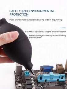 1pc Air Blaster Coffee Grinder Cleaning Tool Camera Dust Clean Blower Cleaning Tool Professional Home Barista Accessories School Supplies - Black - View 8