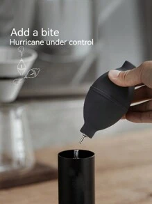 1pc Air Blaster Coffee Grinder Cleaning Tool Camera Dust Clean Blower Cleaning Tool Professional Home Barista Accessories School Supplies - Black - View 3