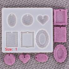 1 件 Diy 水晶滴膠模具,具有多個吊墜模具、心形、圓形、艾菲爾鐵塔、鑽石、扣環、矽膠和環氧樹脂工藝模具,適用於手工珠寶 - 白色 - 查看 13