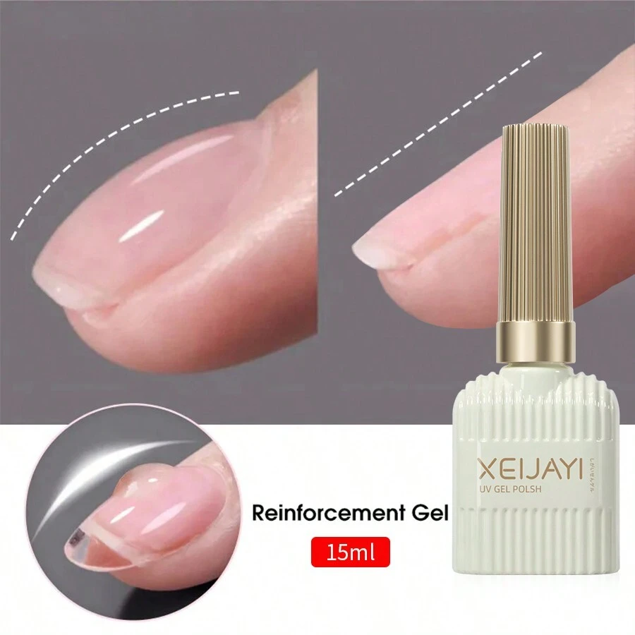XEIJAYI 1Pc 15Ml Clear Building Nail Gel Nail Polish For Strengthener Gel Extension Gel Base Coat In A Bottle Soak Off Uv Led Gel Nail Extension - Trong sáng - Xem 1