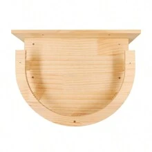 1pc Wall Mounted Cat Furniture, Solid Wood Cat Perch For Playing, Climbing And Sleeping, Stable Cat Shelf, Easy To Assemble, Supports Up To 12kg (26lb) - Apricot - View 5