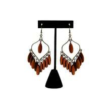 1個t形黑色天鵝絨耳環展示架,帶孔,適用於櫥窗展示和櫃臺裝飾道具 - 黑色 - 查看 5