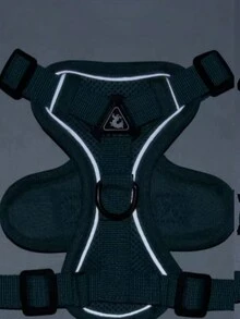 1 套反光透氣寵物胸帶和背包套裝,附狗和貓牽引背心 - 紅色 - 查看 4