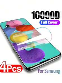 4pcs Che đậy hoàn toàn Hydrogel Phim ảnh Khả năng tương thích Với Samsung Thiên hà A11 A12 A13 A21S A22 4G A32 5G A33 A50 A51 A52 A52s A53 A70 A71 A72 A73 A54 M12 M31 M52 Bảo vệ màn hình - Trong sáng - Xem 2