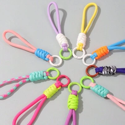 1 pieza Cordón de llavero colorido, accesorio de teléfono, soporte de llavero y funda de teléfono, regalo de Halloween, recuerdo, accesorio de coche, dije de bolso, accesorio escolar, gótico lindo Y2k