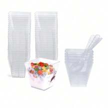 50pcs Clear Dessert Cups - Clear - View 5