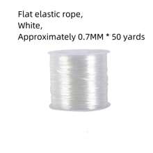 1-2入組diy水晶彈性繩編織線,彈性手鍊繩,2捲彈性絲線,長度約100碼,供黏土珠子手鍊、種子珠鍊等珠寶製作使用 (0.7毫米,2捲水晶彈性繩),1捲手鍊編織線0.7毫米,0.4毫米無彈性編織線,1捲白色多股扁彈性穿珠線,附有隨機顏色小剪刀,1捲白色珠寶線,適用於手鍊製作、珠寶編織繩結,節日禮物(多種選擇) - 無色 - 查看 10