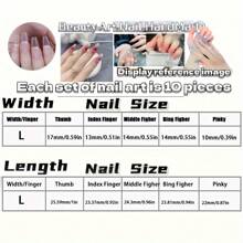 手工磨砂美甲板猫眼法式冰红渐变极简性感花朵网红光疗美甲 - 彩色 - 查看 6