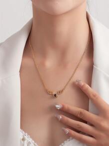 1pc Custom Romantic Deer Antler Picture Projection Necklace, Personalized Photo Pendant Necklace, Projection Jewelry Gifts For Women, Valentine's Day Gifts, Bridesmaid Gifts, Christmas Gifts, Mother's Day Gifts, Gifts For Her - Rose Gold - View 8