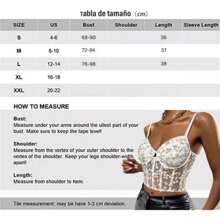 Blusa De Lencería Con Tirantes De Encaje Y Corsé Exterior De. Estilo: sexy. Ocasiones aplicables: día a día, ocio, fiestas, viajes. Color: negro, blanco, rosa. Talla: S - L - Rosa - Ver 5