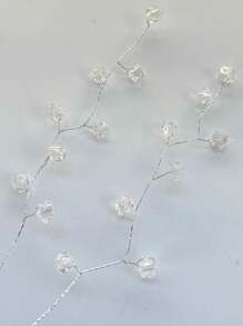 20 件高品质手工 DIY 亚克力串珠花，适用于家居装饰、花瓶插花、婚礼、新娘花束、礼物、发饰、假植物