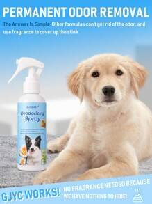 GJYC PET 5盎司宠物除臭喷雾 - 为狗、猫和大自然带来清新气息的分子动力 - 清新家具，确保幼犬的清洁环境，并消除尿液、粪便和尿液的气味 - 淺藍色 - 查看 3