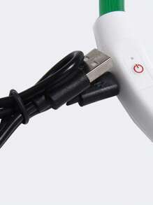 Usb可充電led寵物項圈,發光狗項鍊適用於兒童防丟及閃爍的小狗項圈 - 綠色 - 查看 3