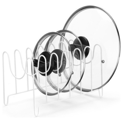  Organizador Porta De Tampa Panelas Formas Travessas Branco Arthi