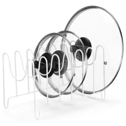  Organizador Porta De Tampa Panelas Formas Travessas Branco Arthi