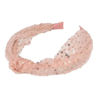  Tiara rosa com lantejoulas e laço ✅ Entrega em 24/48h para Espanha continental - Acessórios de cabelo - Tiaras e faixas de cabelo - Inca - Ref. 44246