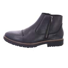Rieker Black Ankle Boots - Black - View 1
