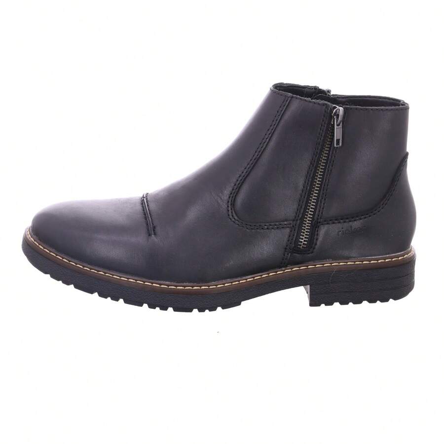 Rieker Black Ankle Boots - Black - View 1