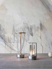 跨境電商流行戶外露營夜燈,晚餐裝飾檯燈,酒吧,餐廳,俱樂部 - 銀色 - 查看 2