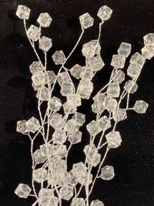 20 件高品质手工 DIY 亚克力串珠花，适用于家居装饰、花瓶插花、婚礼、新娘花束、礼物、发饰、假植物