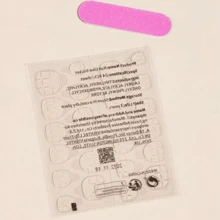 手工磨砂美甲板猫眼法式冰红渐变极简性感花朵网红光疗美甲 - 彩色 - 查看 7