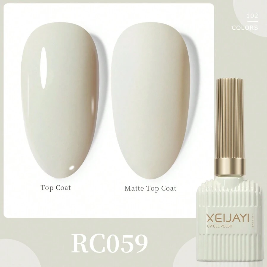 XEIJAYI 1 Bottle 4-Season Gel Nail Polish, 102 Color Options, Suitable For Manicure Decoration, Nail Art, DIY Nail Salon, Great Gift For Women - 米色 - 查看 1