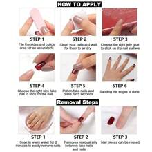 手工磨砂美甲板猫眼法式冰红渐变极简性感花朵网红光疗美甲 - 彩色 - 查看 8