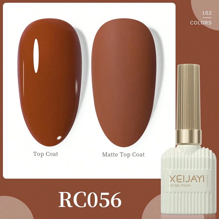 XEIJAYI 1 Bottle 4-Season Gel Nail Polish, 102 Color Options, Suitable For Nail Decoration, Nail Art, DIY Nail Salon, Great Gift For Women - 紅色 - 查看 1