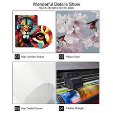 3pcs Set Gamer Funny Art Poster Earphone Animal Tiger Wolf Chimpanzees Gaming Funky Painting Canvas Print Creative Wall Picture For Play Room,Dorm,Bedroom,Teen Room,Home Decoration,No Frame - Apricot - View 4