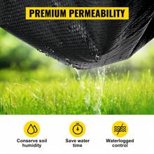 Weeds Barrier Fabric Cloth 3x50 To 6.5x330 Ft Landscape Woven 2.4 To 5.8 Oz PP With High Permeability Mat Ground Cover Garden Weeds Control - 3FTx300FT-5.8Oz - 查看 10
