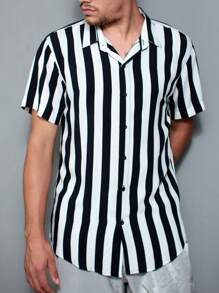 Men Polo Shirts - Đen và trắng - Xem 1