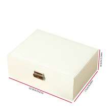 1pc Double Layered Jewelry Storage Box With Lock, Pu Leather Material, Large Capacity For Earrings, Necklaces, Bracelets, Rings, Etc. - Black - View 4