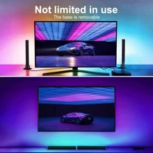 2 包 RGB 智能 LED 灯，具有多种灯光效果和音乐模式，LED 电视背光，情绪灯，游戏、电影、电脑、电视、房间装饰的氛围灯 - 彩色 - 查看 7