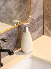 Vintage/ Creative Ceramic Soap Dispenser/ Shower Gel Bottle/ Lotion Press Bottle/ Japanese Style Bathroom, Ceramic Hand Soap Bottle Home Bathroom Decor Fall Decor Back To School - White High Style - View 8