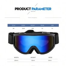 男女通用機車防風護目鏡,防雨防塵防眩光,適用於騎行、跑步、釣魚等運動,偏光騎行太陽眼鏡,山地自行車眼鏡,越野自行車防護眼罩,滑雪護目鏡 - 黑色 - 查看 3