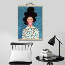 Diy 鑽石畫木框相框掛軸油畫油畫海報掛架附夾條家居牆面裝飾 - 松木色 - 查看 8