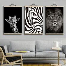 Diy 鑽石畫木框相框掛軸油畫油畫海報掛架附夾條家居牆面裝飾 - 松木色 - 查看 9