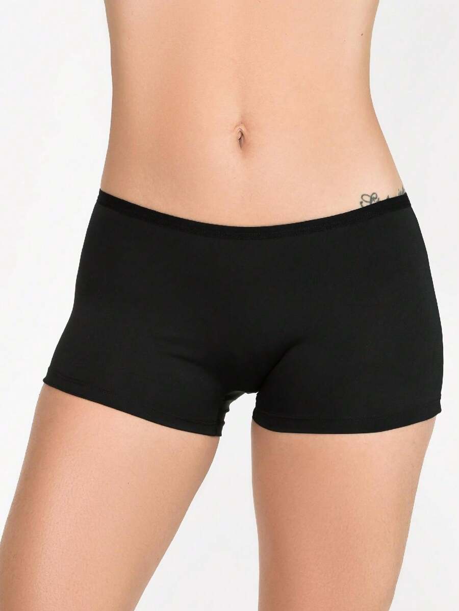 Women Boyshorts - 黑色 - 查看 1