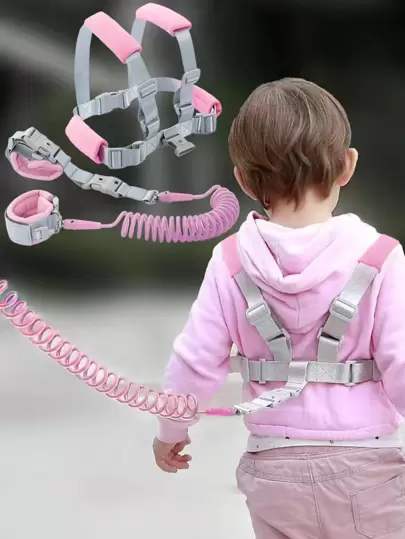 Pulsera Antipérdida Con Arnés De Seguridad Correa Y Llave Para Niños De 2.5m