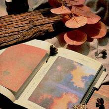 50入組復古油畫材料紙,風景、植物和花卉圖案裝飾底紙,美學diy拼貼剪貼簿材料,日誌和創意藝術的藝術材料 - 藏蓝色 - 查看 2