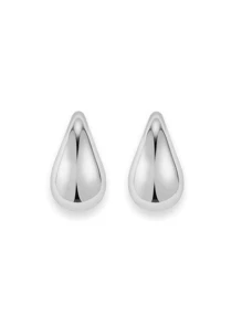 Pendientes de tachuela minimalista - Plateado - Ver 10