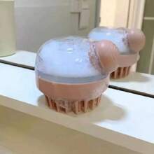 洗頭器髮刷洗髮梳洗髮刷頭皮按摩刷 - 粉色 - 查看 7