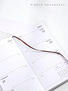 2024 Diary, 365 Days Of Time Management And Weekly Planning A6 Pu Leather Notebook, Efficiency Handbook - Grey - View 8