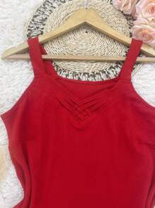 Women Blouses - 紅色 - 查看 2
