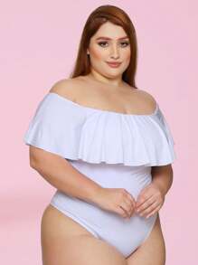 Plus Size Jumpsuits - 白色 - 查看 2