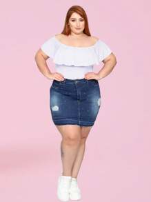 Plus Size Jumpsuits - 白色 - 查看 4