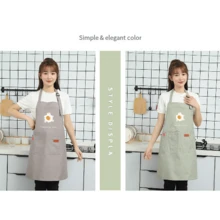 1pc Multicolor Home Kitchen Apron For Men And Women, Waterproof & Oil Proof & Stain Resistant, With Adjustable Straps, Cartoon Pattern, Sleeveless Style - Multicolor - View 6