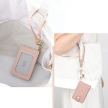 翻蓋式卡片套,公車卡套,ic卡保護套,id卡套,地鐵卡套,附可伸縮掛繩、卡片收納盒、證件夾、卡片整理盤 - 黑色 - 查看 4