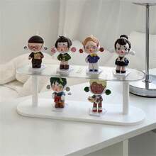 Double-Layer Anime Figure Display Shelf - White - View 4