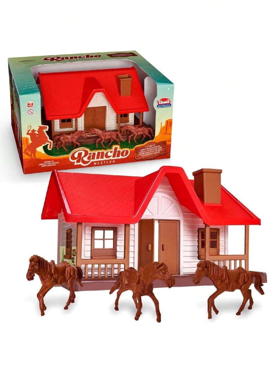 Juguetes de figuras de animales de granja, decoración para habitación - Multicolor - Ver 1